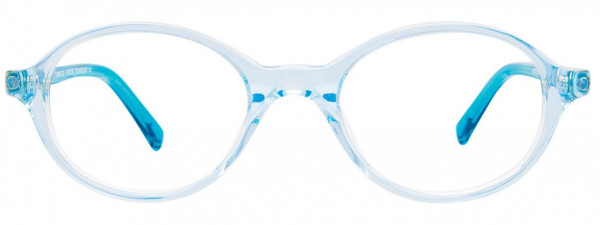 EasyClip EC505 Eyeglasses, 050 - Light Blue Crystal & Glitters