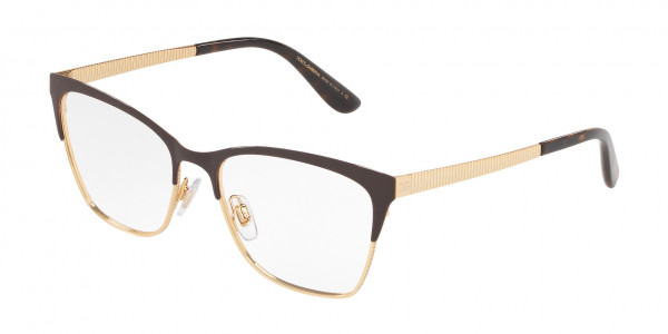 Dolce & Gabbana DG1310 Eyeglasses, 1320 MATTE BROWN/GOLD (BROWN)