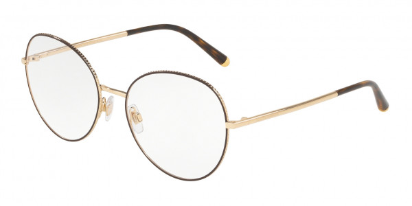 Dolce & Gabbana DG1313 Eyeglasses, 1320 GOLD/MATTE BROWN (BROWN)