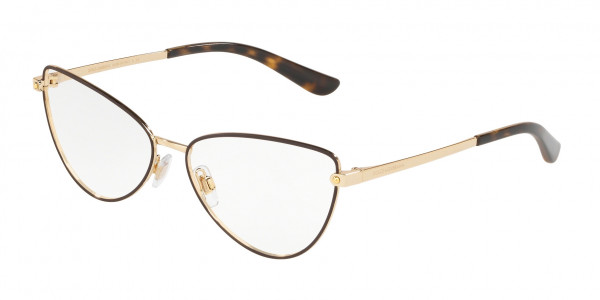 Dolce & Gabbana DG1321 Eyeglasses, 1320 GOLD/MATTE BROWN (BROWN)
