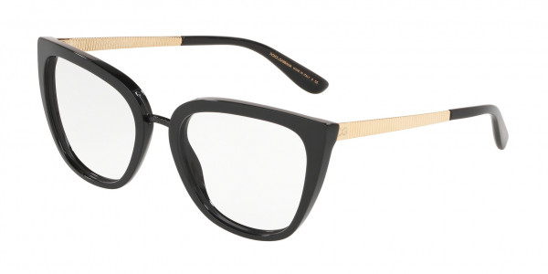 Dolce & Gabbana DG3314 Eyeglasses, 501 BLACK (BLACK)
