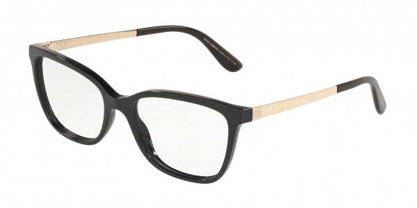 Dolce & Gabbana DG3317 Eyeglasses, 501 BLACK (BLACK)