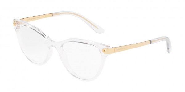 Dolce & Gabbana DG5042 Eyeglasses, 3133 CRYSTAL (CLEAR)