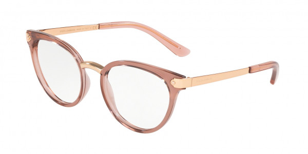 Dolce & Gabbana DG5043 Eyeglasses, 3148 TRANSPARENT PINK (PINK)