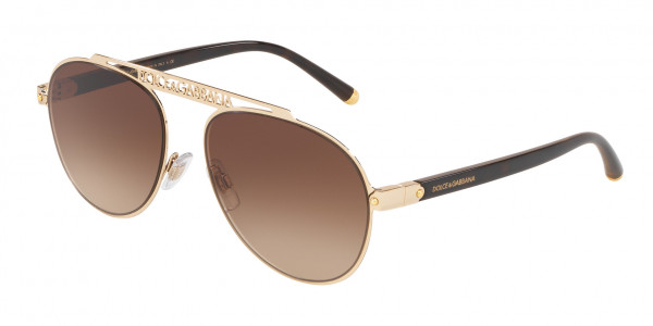 Dolce & Gabbana DG2235 Sunglasses, 02/13 GOLD (GOLD)