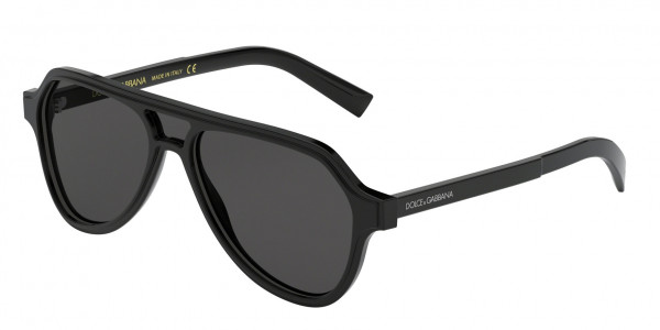Dolce & Gabbana DG4355F Sunglasses, 501/87 BLACK (BLACK)