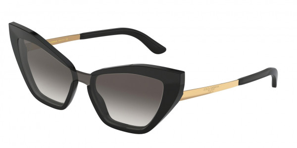 Dolce & Gabbana DG4357 Sunglasses, 501/8G BLACK (BLACK)