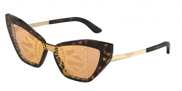 Dolce & Gabbana DG4357 Sunglasses, 502/P4 HAVANA (HAVANA)