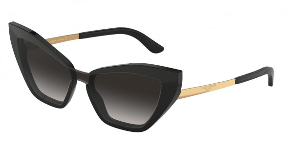Dolce & Gabbana DG4357F Sunglasses, 501/8G BLACK (BLACK)