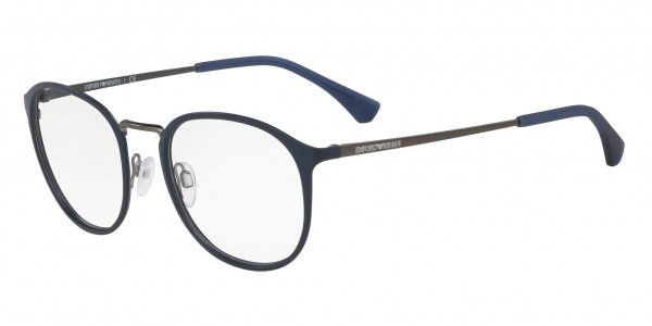 Emporio Armani EA1091 Eyeglasses, 3228 MATTE BLUE & GUNMETAL (BLUE)