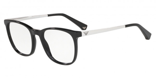 Emporio Armani EA3153 Eyeglasses, 5017 SHINY BLACK (BLACK)