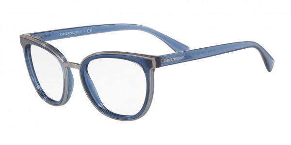 Emporio Armani EA3155 Eyeglasses, 5768 TRANSPARENT JEANS (BLUE)