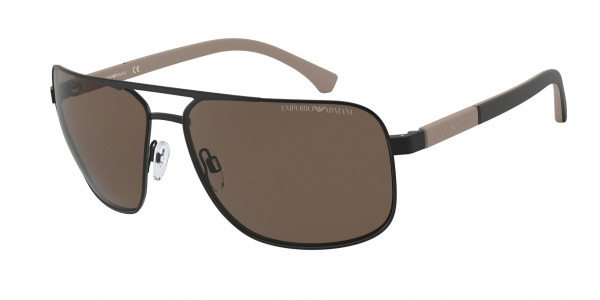 Emporio Armani EA2084 Sunglasses, 300173 MATTE BLACK (BLACK)
