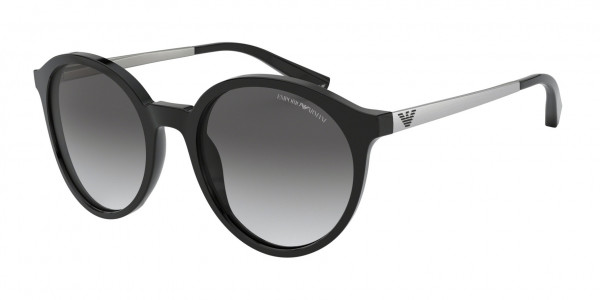 Emporio Armani EA4134F Sunglasses, 501711 SHINY BLACK GRADIENT GREY (BLACK)
