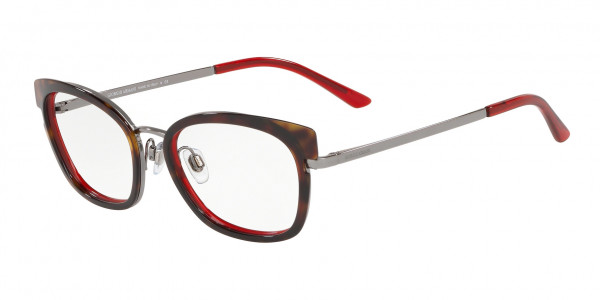 Giorgio Armani AR5094 Eyeglasses, 3276 TOP HAVANA BORDEAUX/GUNMETAL (GREY)