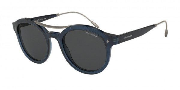 Giorgio Armani AR8119 Sunglasses, 535861 BLUE GREY (BLUE)