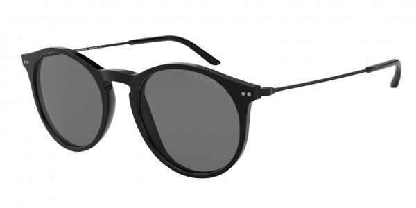 Giorgio Armani AR8121 Sunglasses, 500187 BLACK GREY (BLACK)