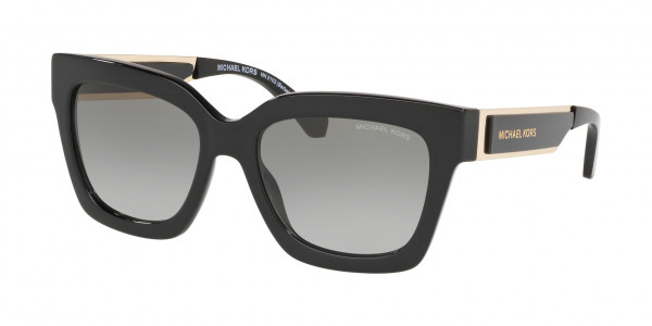 Michael Kors MK2102 BERKSHIRES Sunglasses, 300511 BERKSHIRES BLACK GREY GRADIENT (BLACK)