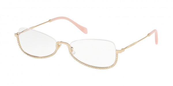 Miu Miu MU 50SV CORE COLLECTION Eyeglasses, ZVN1O1 PALE GOLD (GOLD)