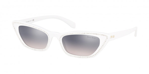 Miu Miu MU 10USA CORE COLLECTION Sunglasses, 142GR0 IVORY (WHITE)