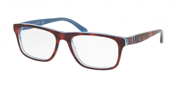 Polo PH2211 Eyeglasses, 5786 HAVANA/AZURE/TRANSPARENT AZURE (BROWN)