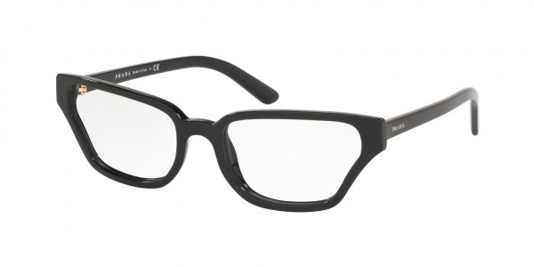 Prada PR 04XVF CATWALK Eyeglasses, 1AB1O1 BLACK (BLACK)