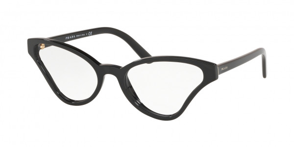 Prada PR 06XV CATWALK Eyeglasses, 1AB1O1 BLACK (BLACK)