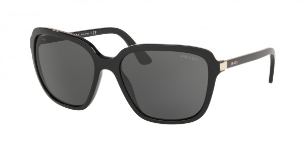 Prada PR 10VSF HERITAGE Sunglasses, 1AB5S0 HERITAGE BLACK DARK GREY (BLACK)