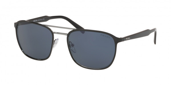 Prada PR 75VS CONCEPTUAL Sunglasses, YDC0A9 CONCEPTUAL TOP BLACK ON GUNMET (BLACK)