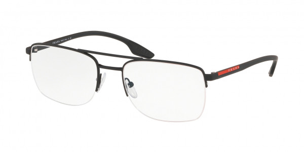 Prada Linea Rossa PS 51MV LIFESTYLE Eyeglasses, DG01O1 LIFESTYLE BLACK RUBBER (BLACK RUBBER)
