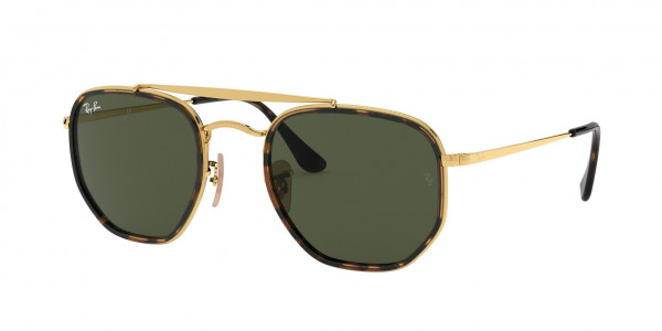 Ray-Ban RB3648M THE MARSHAL II Sunglasses, 001 THE MARSHAL II ARISTA G-15 GRE (GOLD)