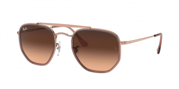 Ray-Ban RB3648M THE MARSHAL II Sunglasses, 9069A5 THE MARSHAL II COPPER PINK GRA (COPPER)