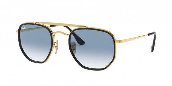 Ray-Ban RB3648M THE MARSHAL II Sunglasses, 91673F THE MARSHAL II ARISTA CLEAR GR (GOLD)