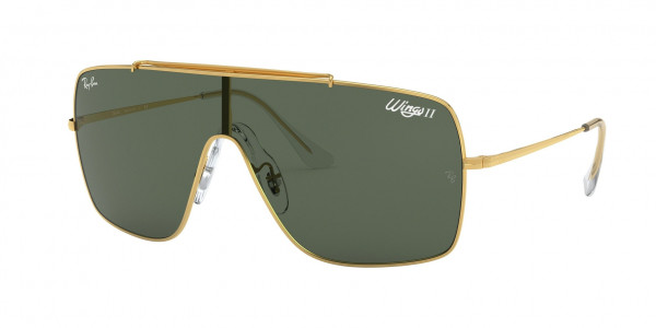 Ray-Ban RB3697 WINGS II Sunglasses, 905071 ARISTA (GOLD)