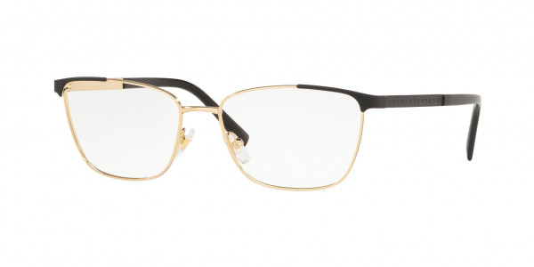 Versace VE1262 Eyeglasses, 1456 MATTE BLACK/GOLD (GOLD)