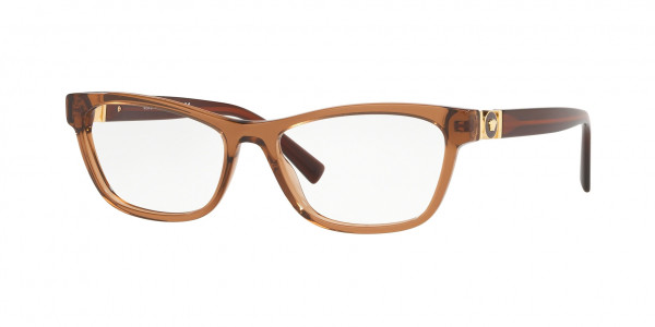 Versace VE3272A Eyeglasses, 5028 TRANSPARENT BROWN (BROWN)