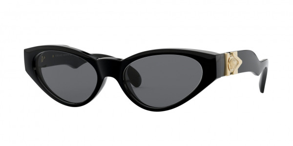 Versace VE4373 Sunglasses, GB1/87 BLACK (BLACK)