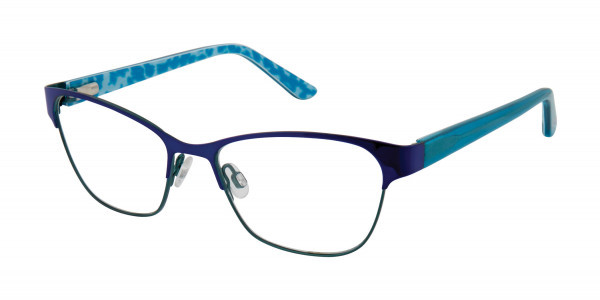 gx by Gwen Stefani GX815 Eyeglasses, Blue/Green (BLU)