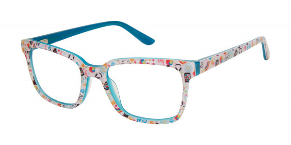 gx by Gwen Stefani GX814 Eyeglasses, Multi Emoji Print (BLU)