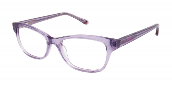 Lulu Guinness LK024 Eyeglasses, Purple (PUR)