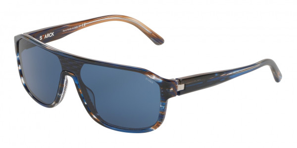 Starck Eyes SH5025 Sunglasses, 000255 STRIPED BLUE/BROWN (MULTI)