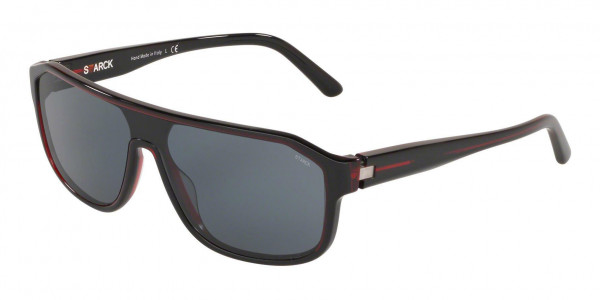 Starck Eyes SH5025 Sunglasses, 000355 RED/LINE BLACK (RED)