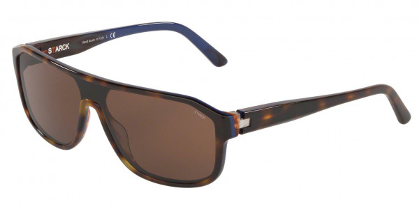 Starck Eyes SH5025 Sunglasses, 00043G HAVANA/LINE BLUE (HAVANA)