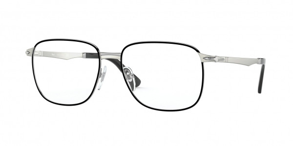 Persol PO2462V Eyeglasses, 1074 SILVER/BLACK (HAVANA)