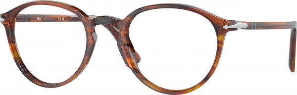 Persol PO3218V Eyeglasses, 1157 STRIPED BROWN (TORTOISE)