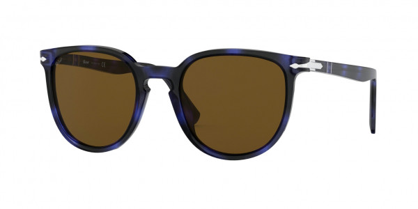 Persol PO3226S Sunglasses, 109953 HAVANA BLUE (BLUE)