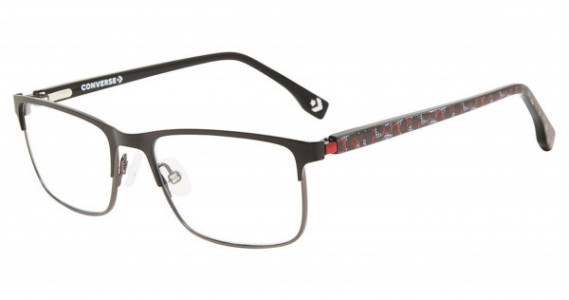 Converse K107 Eyeglasses, Black/gun