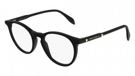 Alexander McQueen AM0190O Eyeglasses, 001 - BLACK