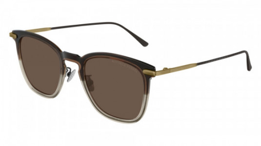 Bottega Veneta BV0244S Sunglasses, 002 - BROWN with BROWN lenses