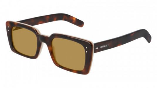 Gucci GG0539S Sunglasses, 004 - HAVANA with BROWN lenses